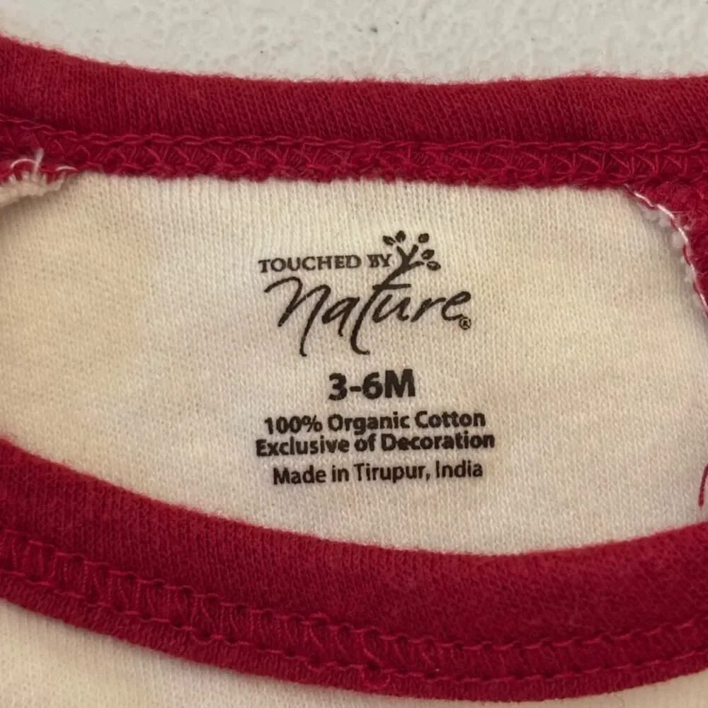 touched by nature 3/6 months Merry Christmas 100 percent cotton